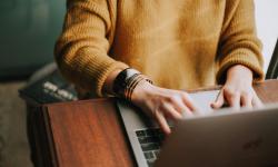 woman at computer